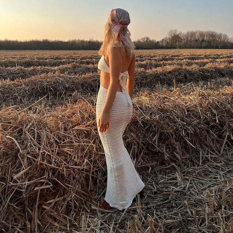 Levoire | Robe Maxi En Crochet