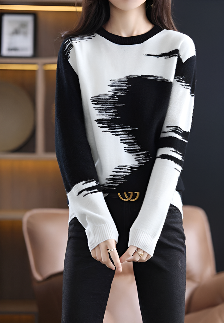 Levoire | Blouse À Nœud Tricotée Pour Le Printemps Noir