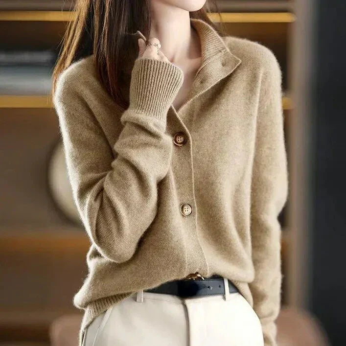 Levoire | Cardigan Intemporel Khaki