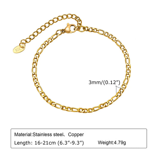 Levoire | Bracelet Maille Trombone Doré BR-1393G
