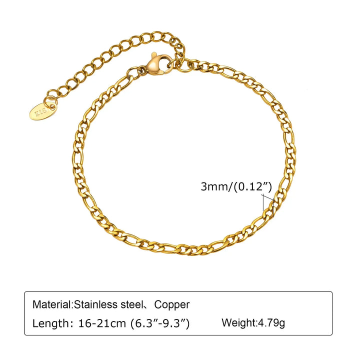Levoire | Bracelet Maille Trombone Doré BR-1393G