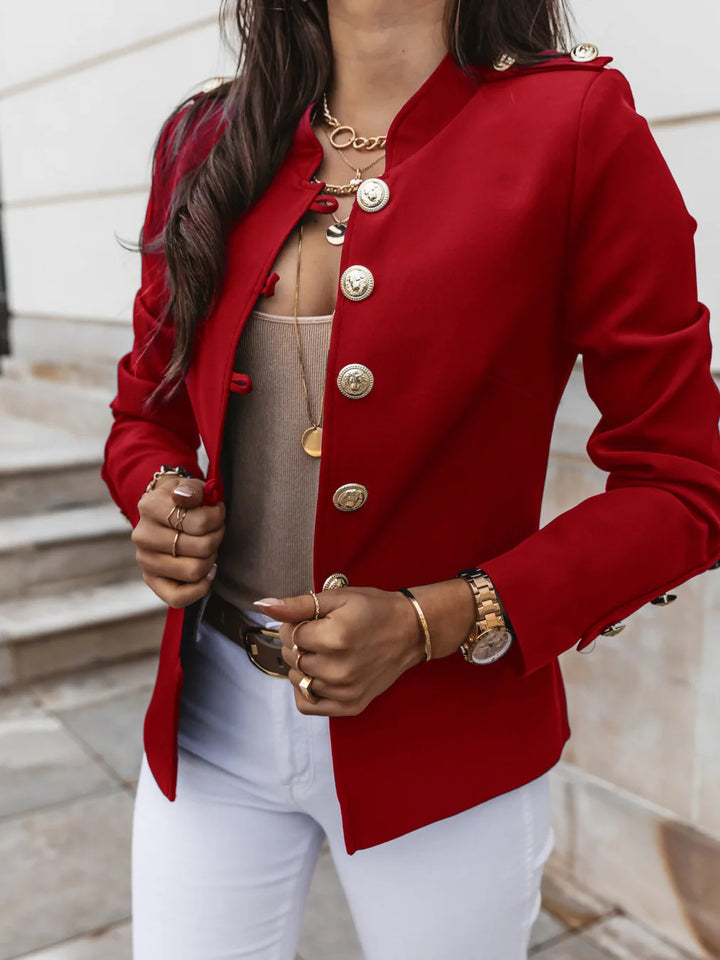 Levoire | Veste À Boutons Élégante Rot