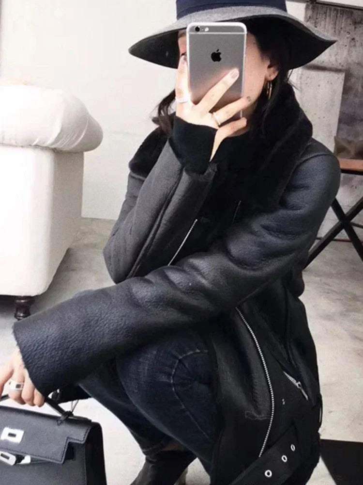 Levoire | Veste chaude en similicuir