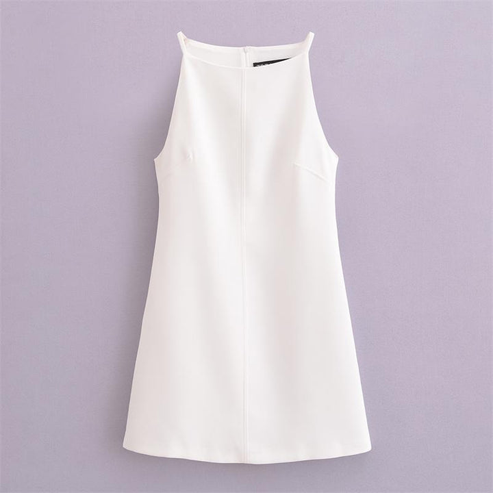 Levoire | Sans Bretelles, Robe Minime Droite Pour Femmes Blanc