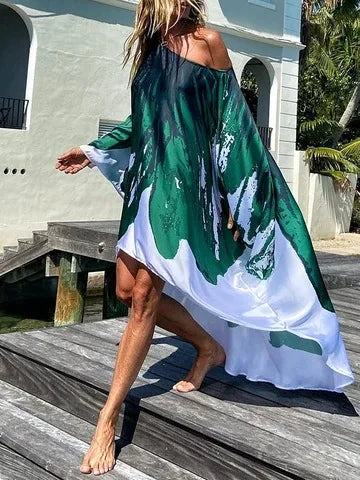 Levoire | Asymmetrische Lange Zomerjurk B Taille unique