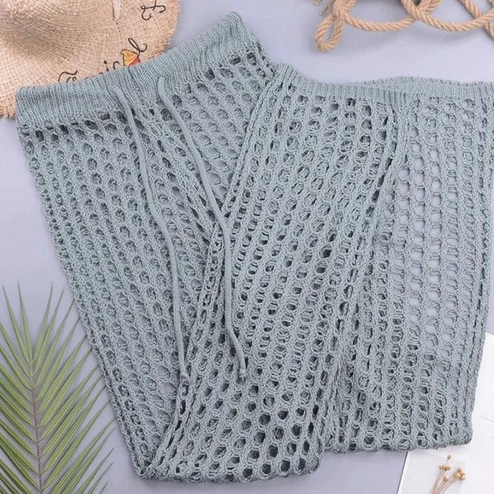 Levoire | Pantalon Taille Haute Tricoté vert