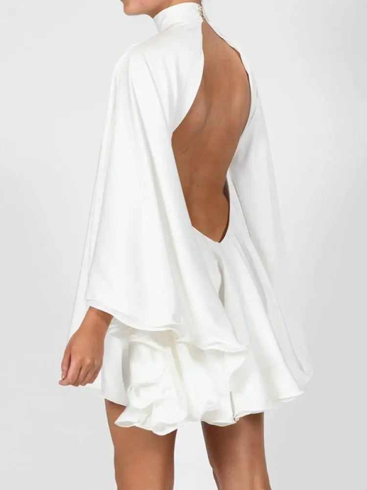 Levoire | Blanc Col Roulé Détail En Volants