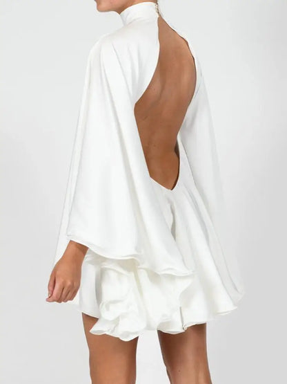 Levoire | Blanc Col Roulé Détail En Volants