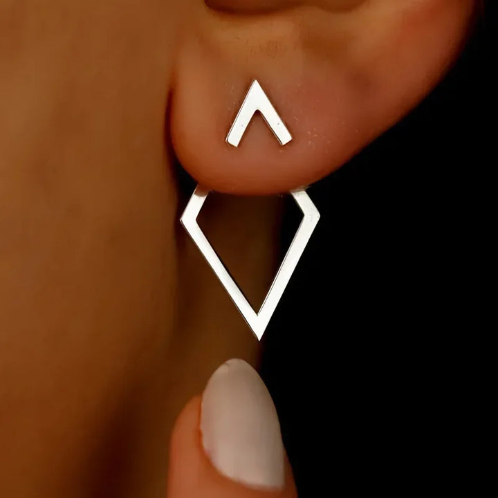 Levoire | Boucles Géométriques Couleur Argent
