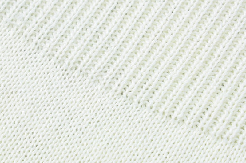 Levoire | Robe Maxi Dénudée À Franges En Tricot À Manches Longues
