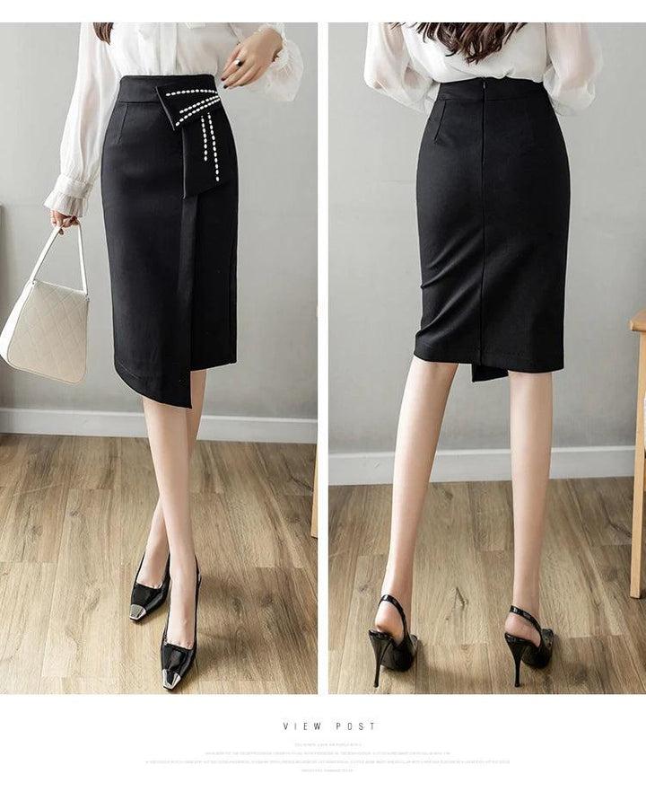 Levoire | Femmes Automne Patchwork Jupe Taille Haute