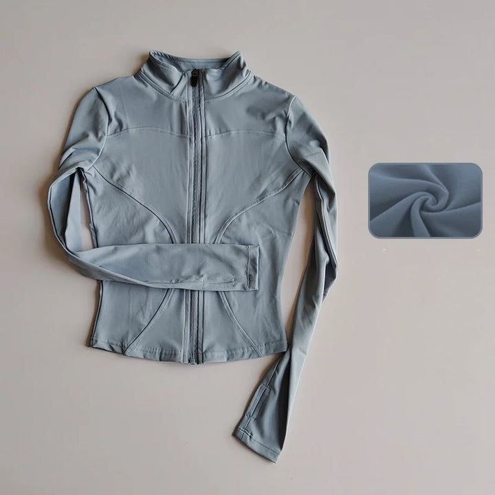 Levoire | Jupe Élégante Fente Haute RGris Bleu