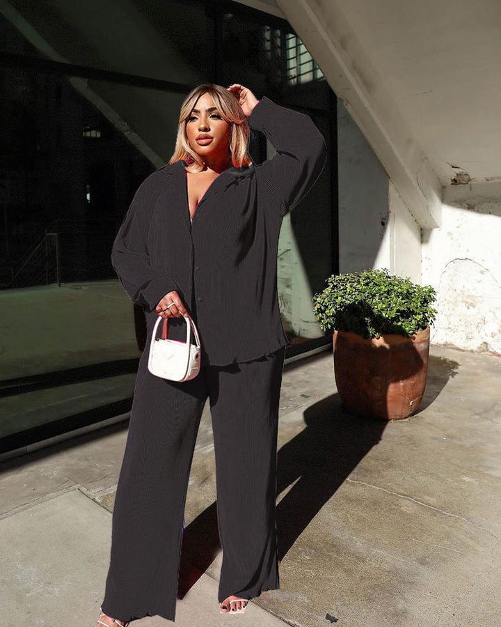 Levoire | Ensemble Lounge Avec Pantalons Larges Et Blouse