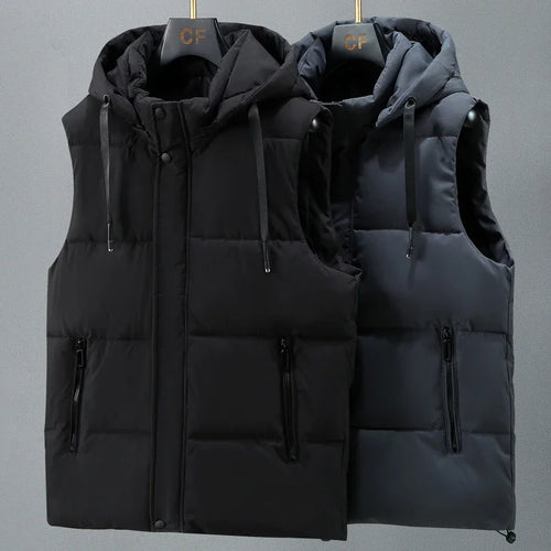Levoire | Gilet Pour Hommes Premium Matelassé Avec Capuche