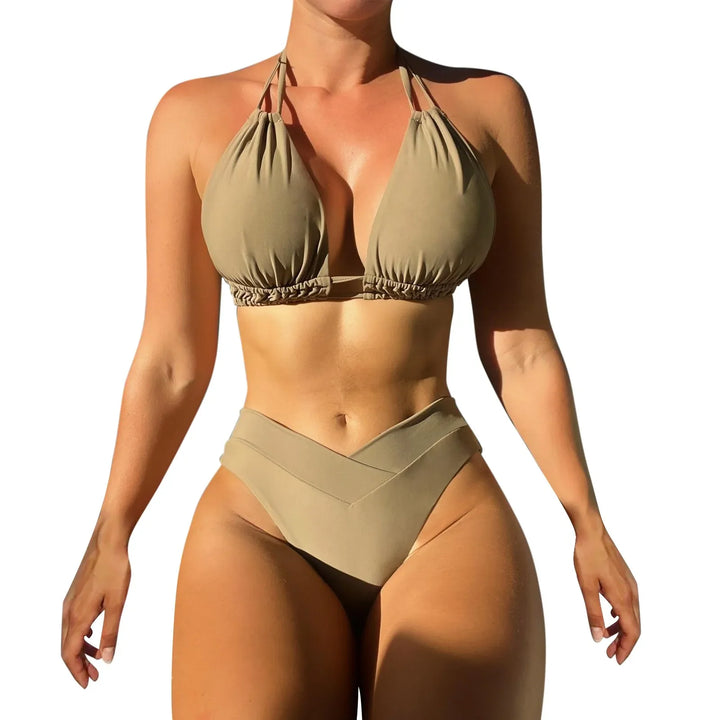 Levoire | Tankini Femme Taille Moyenne Khaki