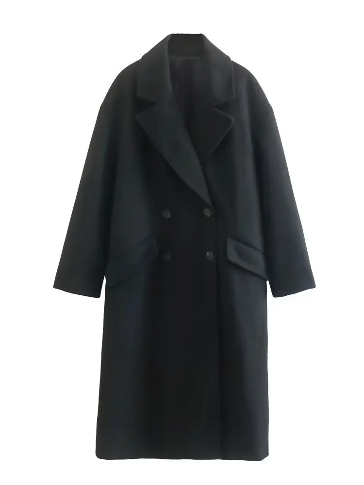Levoire | Trench-Coat Femme À Double Bouton Et Col Noir