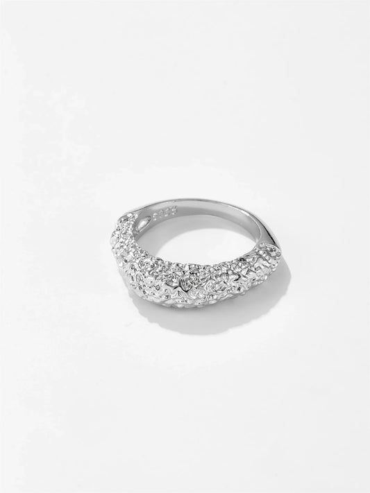 Levoire | Bague Géométrique En Argent 18K