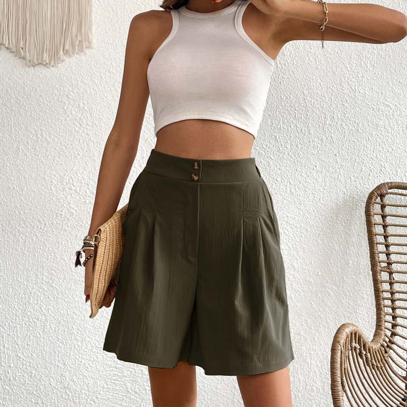 Levoire | Pantalons Bermuda Colorés Décontractés Pour Femmes