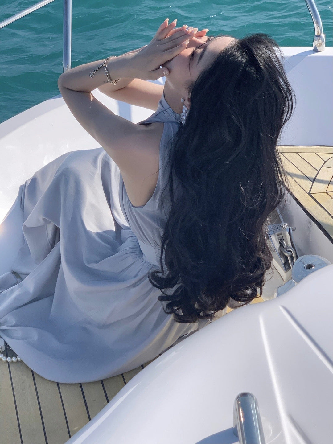 Levoire | Robe Midi En Chiffon Décolletée