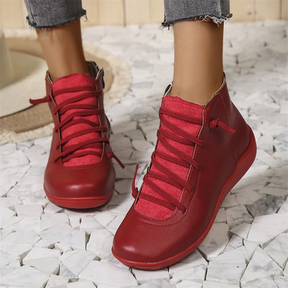Levoire | Bottes Lisses Letthanti Avec Fermeture Latérale Rot