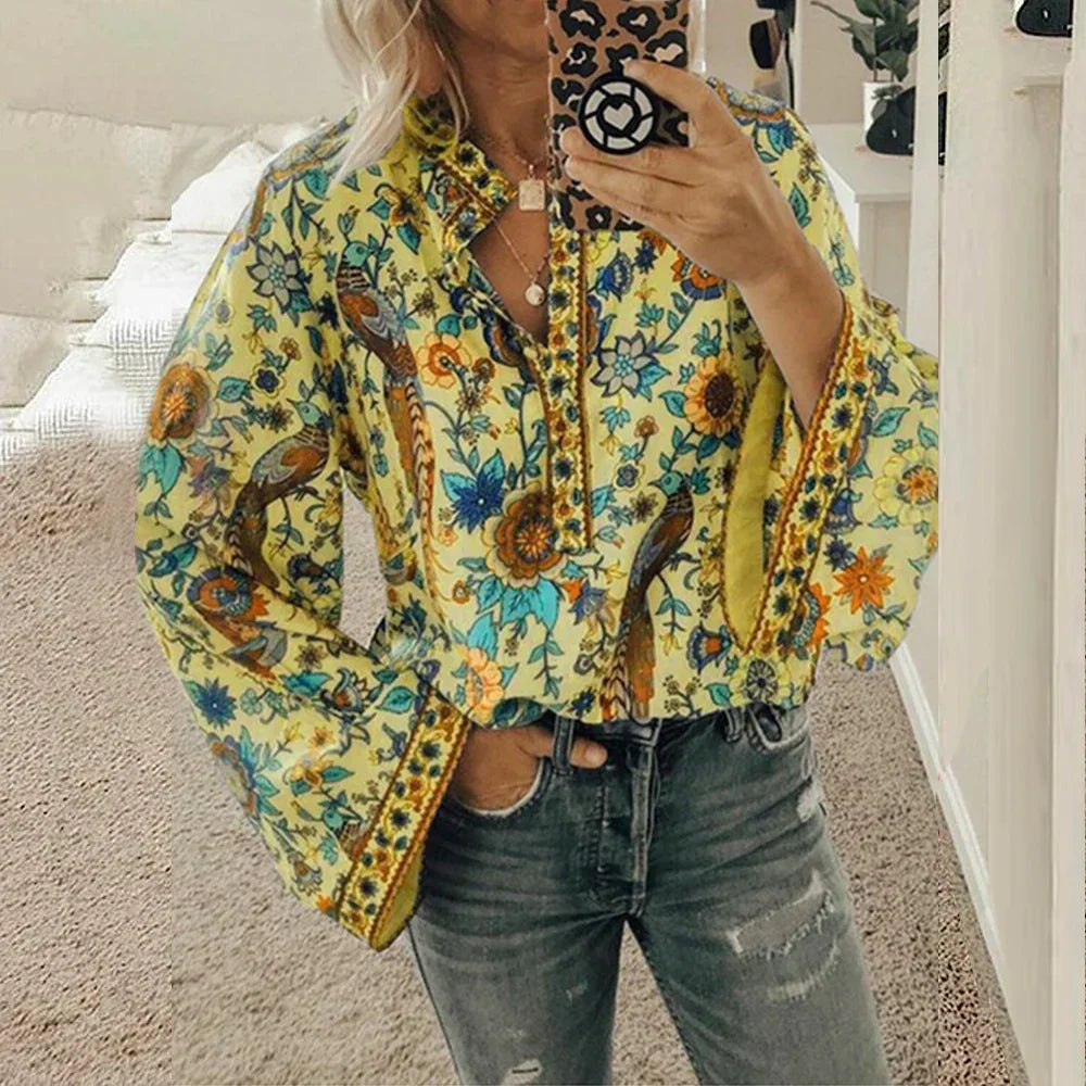 Levoire | T-Shirt Imprimé Pour Femmes Elise Jaune