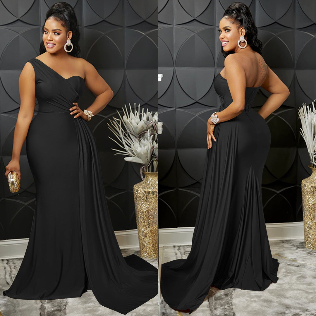 Levoire | En- Épaule Haute Combinaison Robe Maxi
