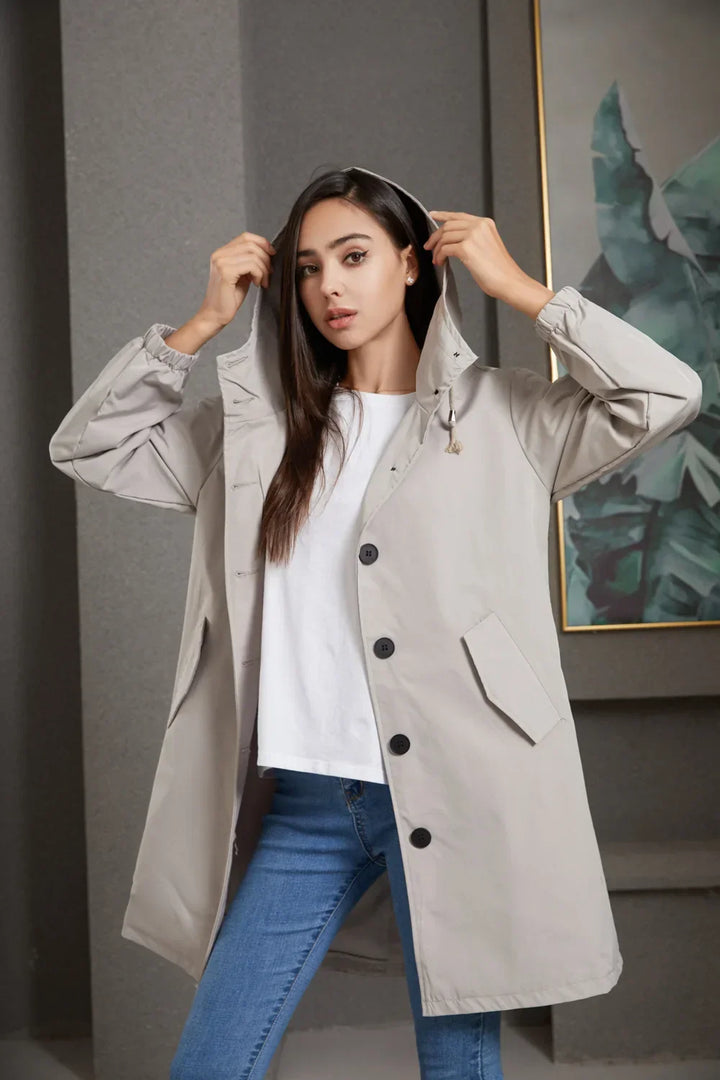 Levoire | Trench-Coat Avec Capuche Et Boutons