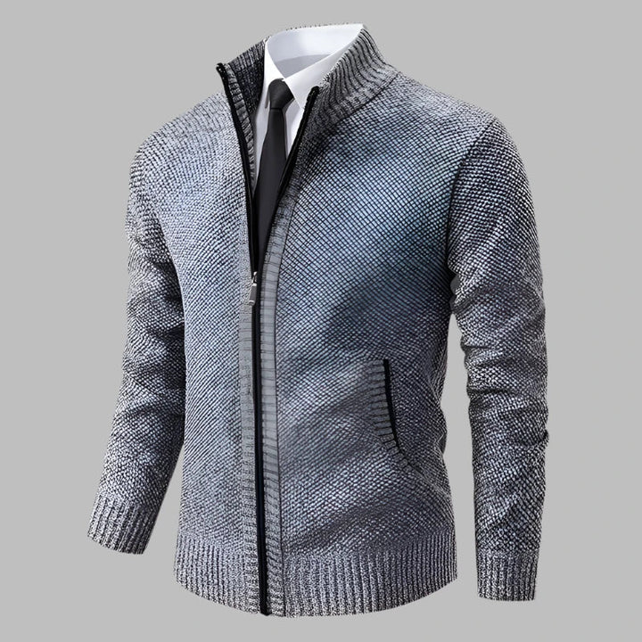Levoire | Modern Chaud Gilet Pour Hommes Avec Fermeture Éclair Gris clair