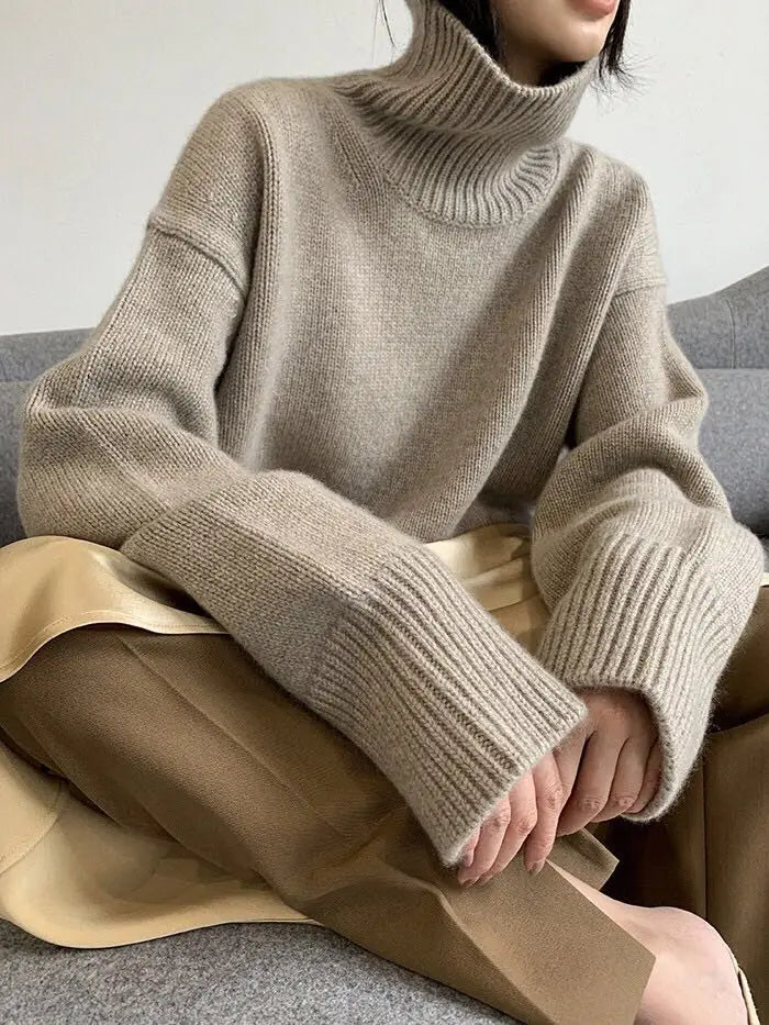 Levoire | Pull Chaud Avec Sensation Cachemire Chameau