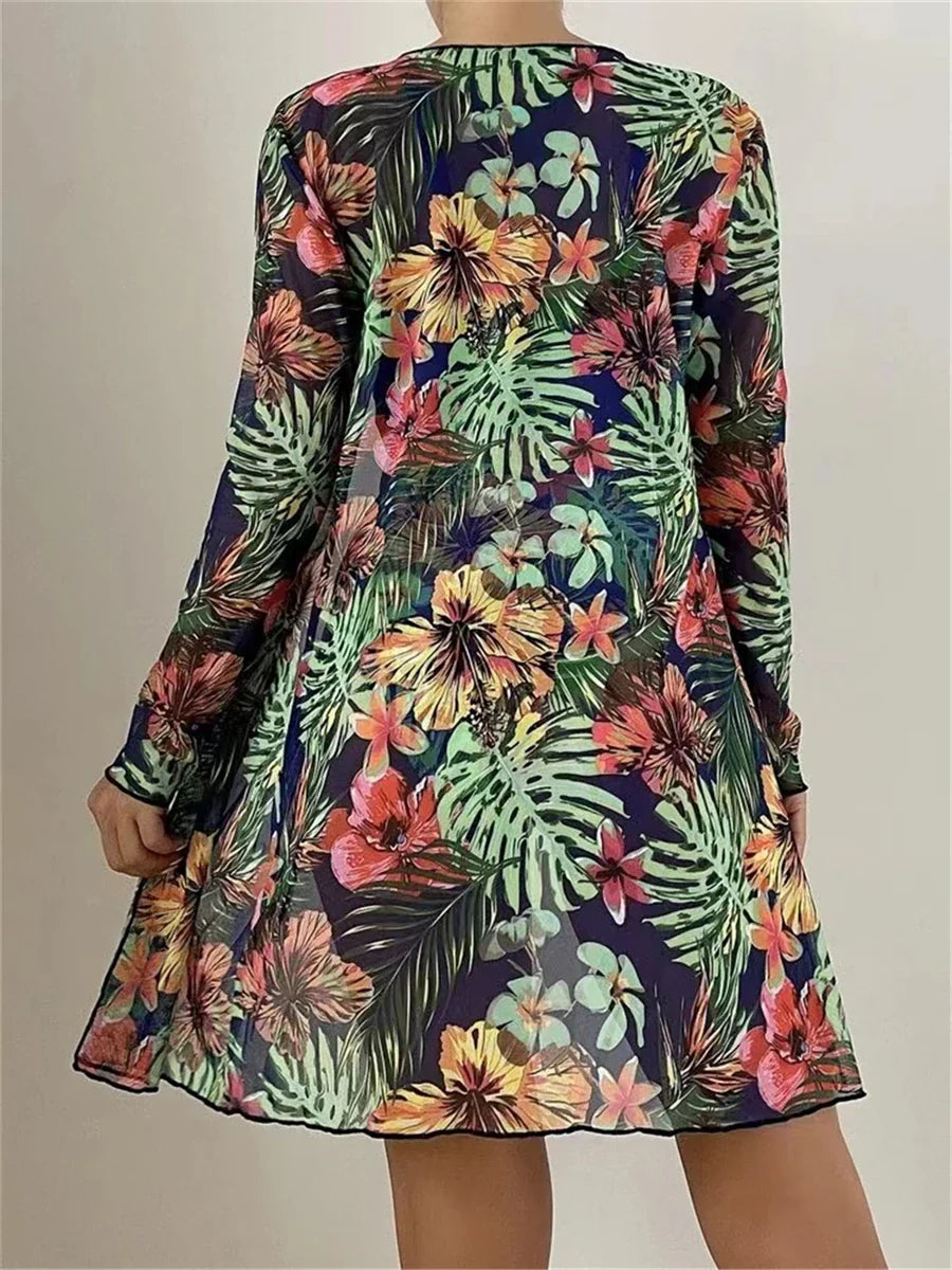 Levoire | Ensemble Bikini Trois Pièces Tropical