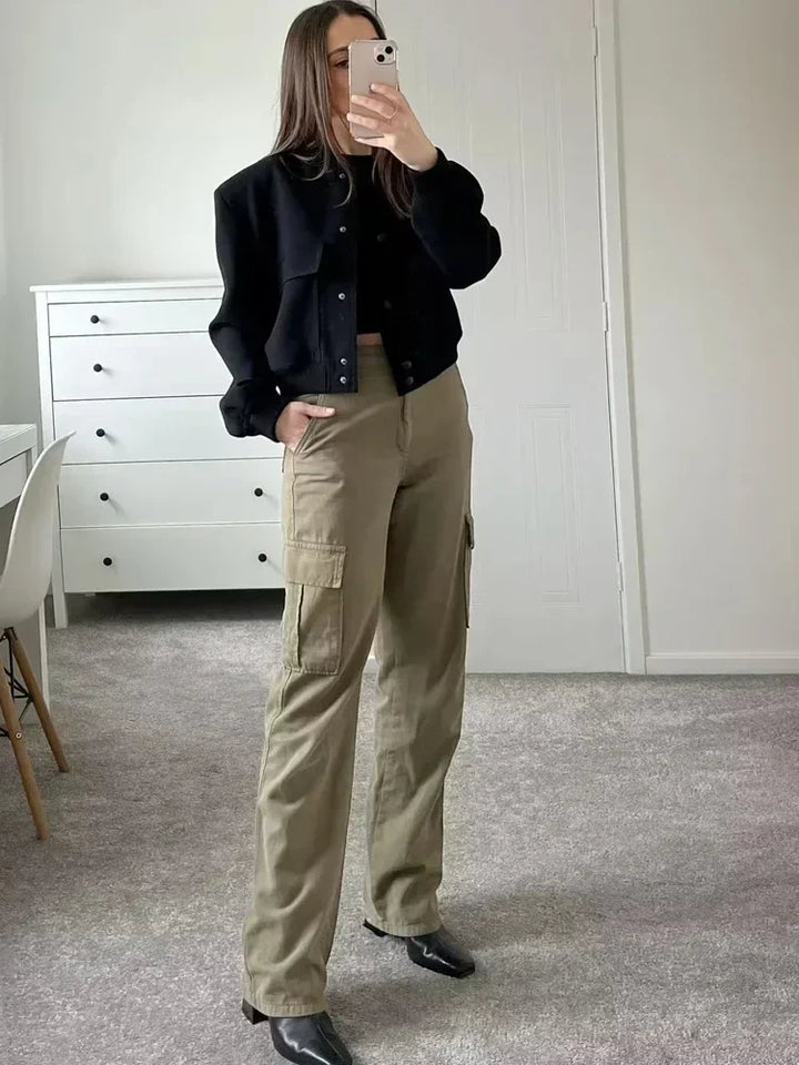 Levoire | Moderne, Tendance, Veste Femme Raccourcie Avec Poches