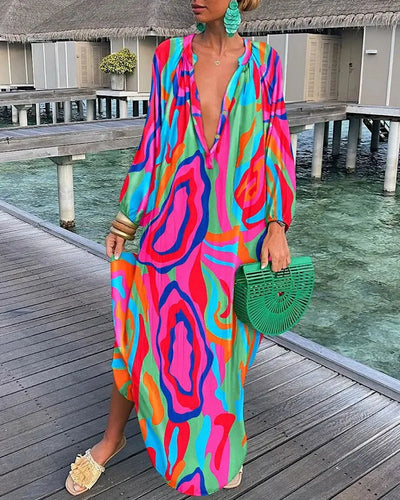 Levoire | Robe Avec Imprimé Abstrait