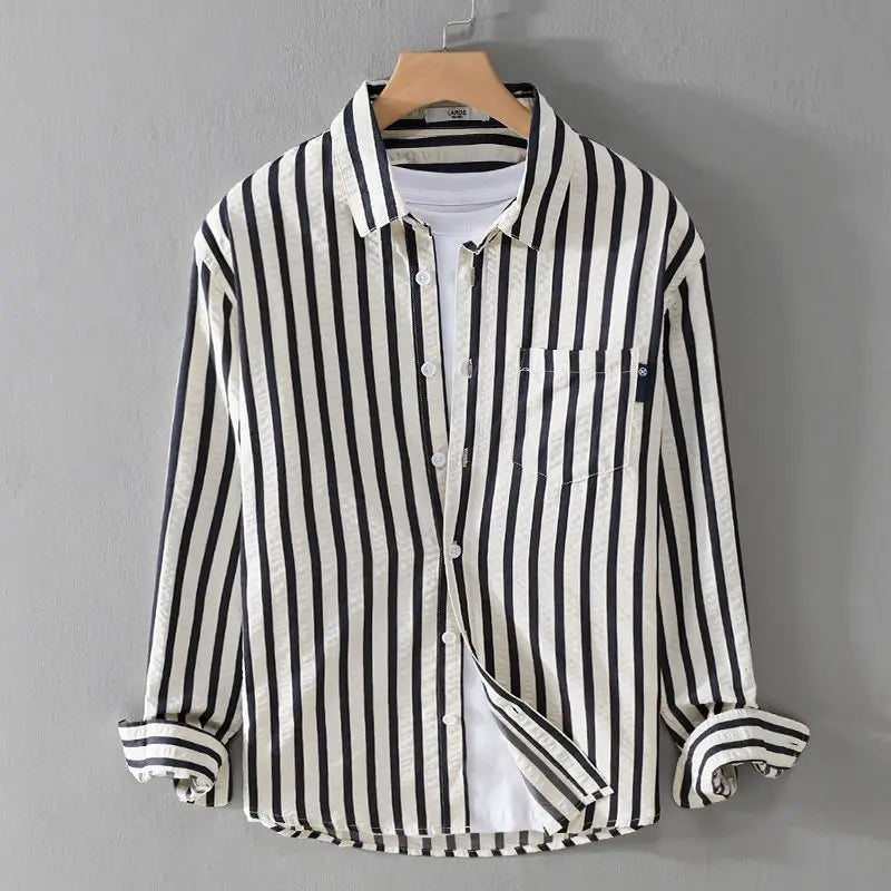 Levoire | Chemise Rayée Noir