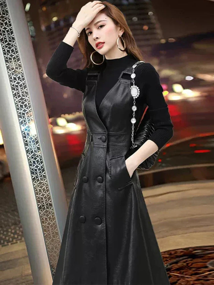 Levoire | Robe Longue À Bouton Künstlær Tank Noir