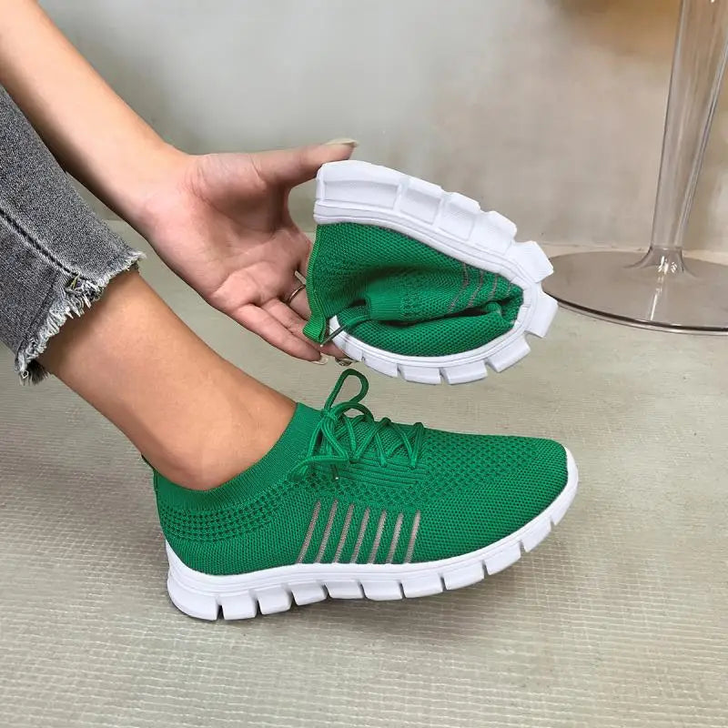 Levoire | Chaussures En Maille Orthopédique Pour Femmes Vert
