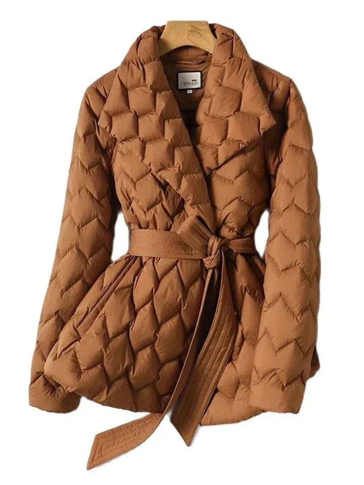 Levoire | Veste Ceinturée À Manches Longues Avec Poches Braun