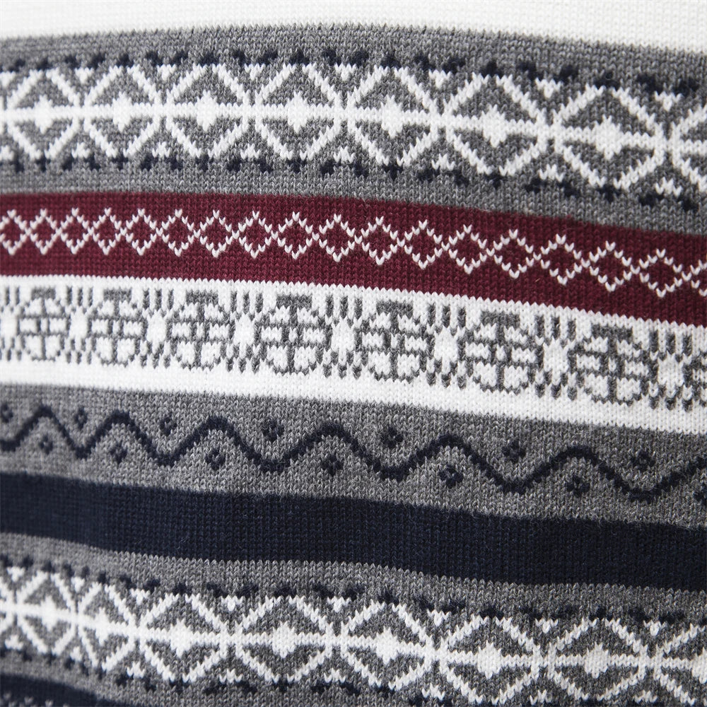 Levoire | Pull Pour Hommes Avec Motif En Tricot Rayé