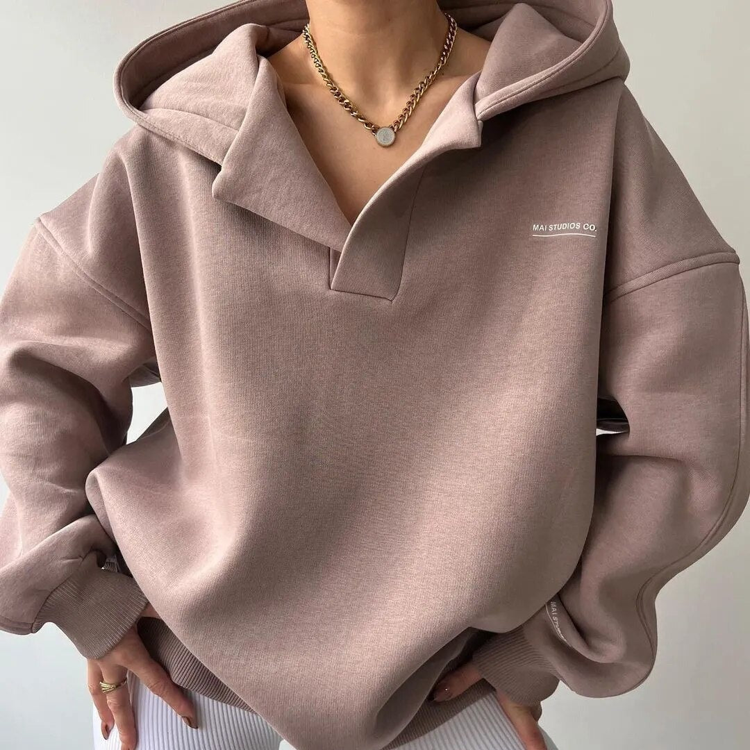 Levoire | Hoodie Décontracté Pour Dames | Hiver Rose