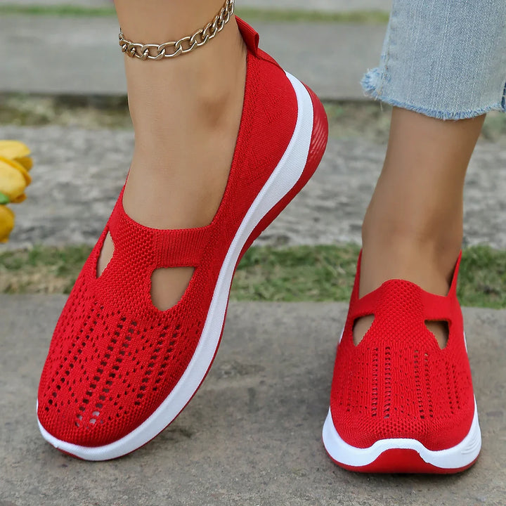 Levoire | Baskets Femme Toutes Saisons Rouge