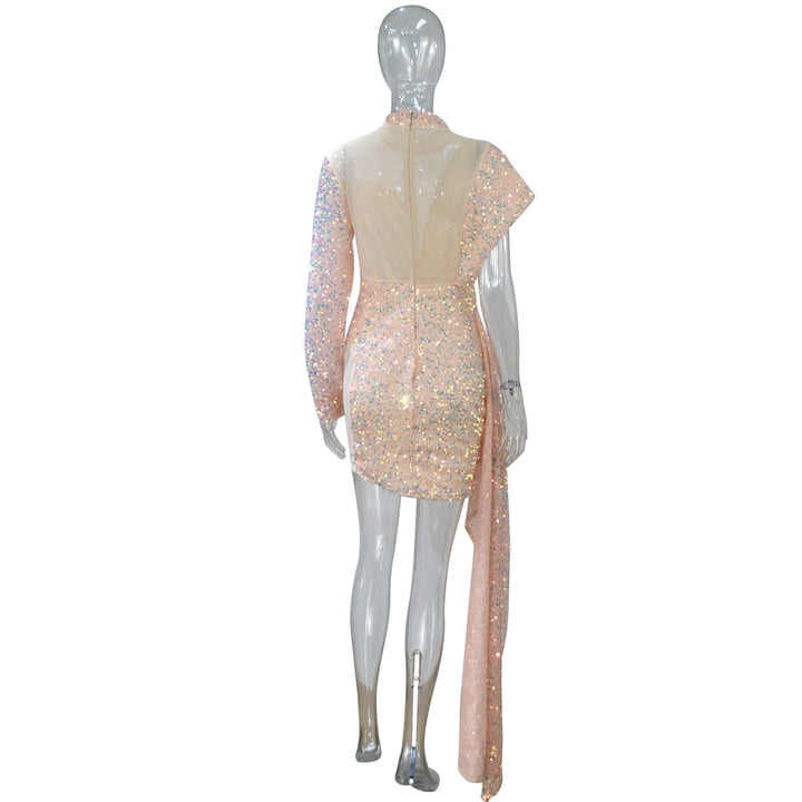 Levoire | Long Sequined Dress With Side Seam