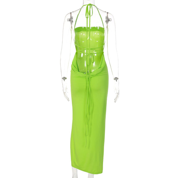 Levoire | Dos Nu | Robe Maxi Sans Manches Avec Fente