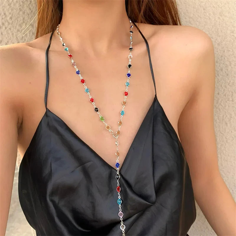 Levoire | Collier En Cristal Vert Coloré Ou