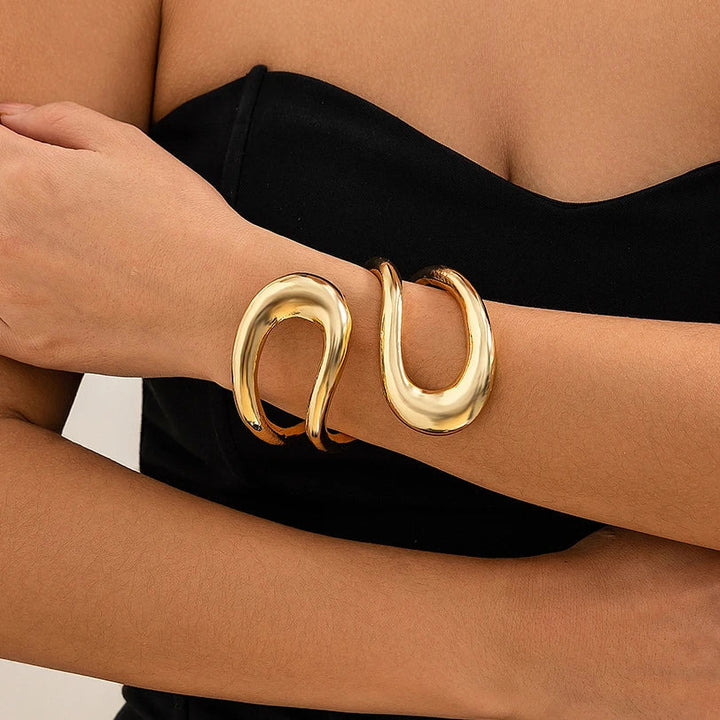Levoire | Grand Choker En Métal Couleur or 2