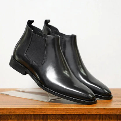 Levoire | Bottes durables en cuir véritable Noir