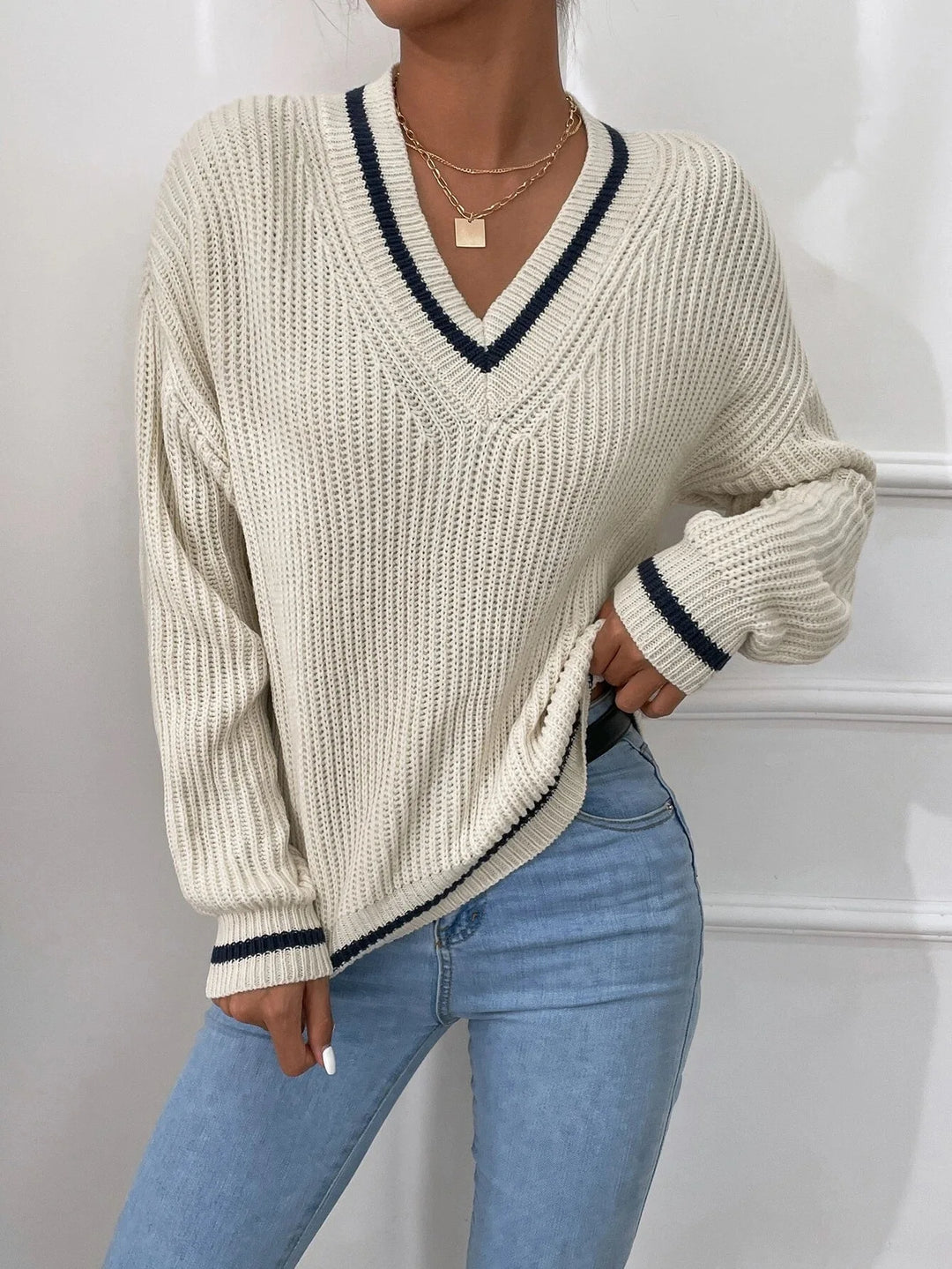 Levoire | Pull En Maille Français Abricot