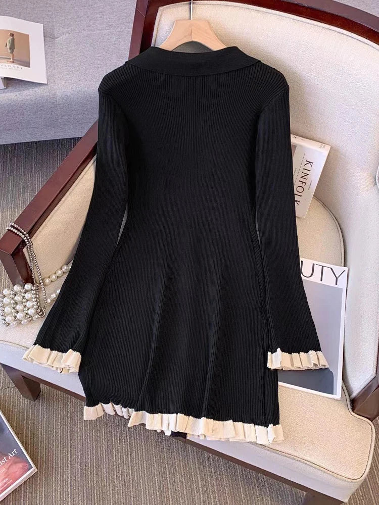 Levoire | Robe Courte En Maille Vintage
