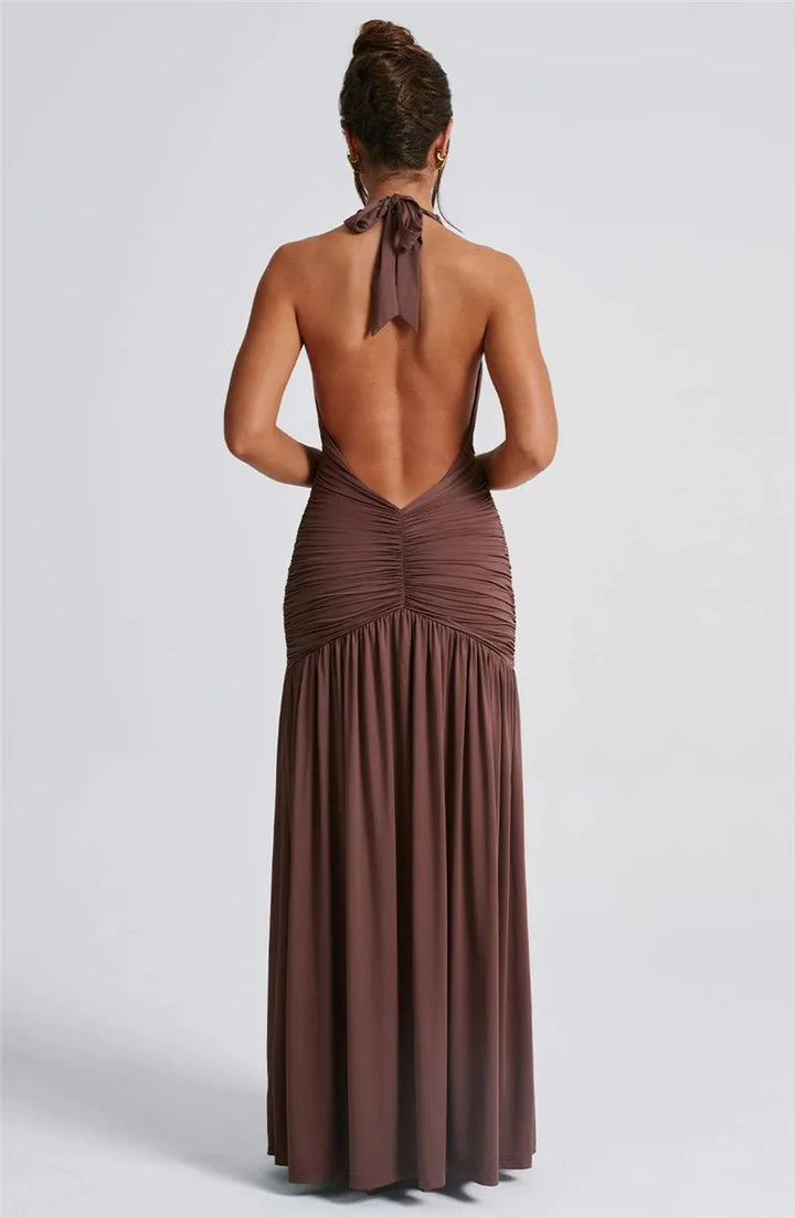 Levoire | Dos Nu Noyé V-Cuisse Haute Fente Maxi Robes