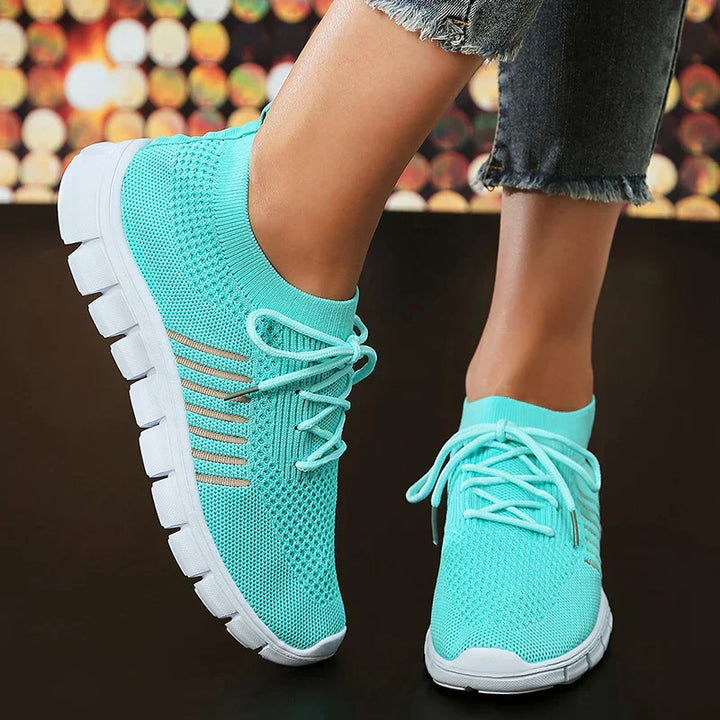 Levoire | Chaussures En Maille Orthopédique Pour Femmes Turquoise