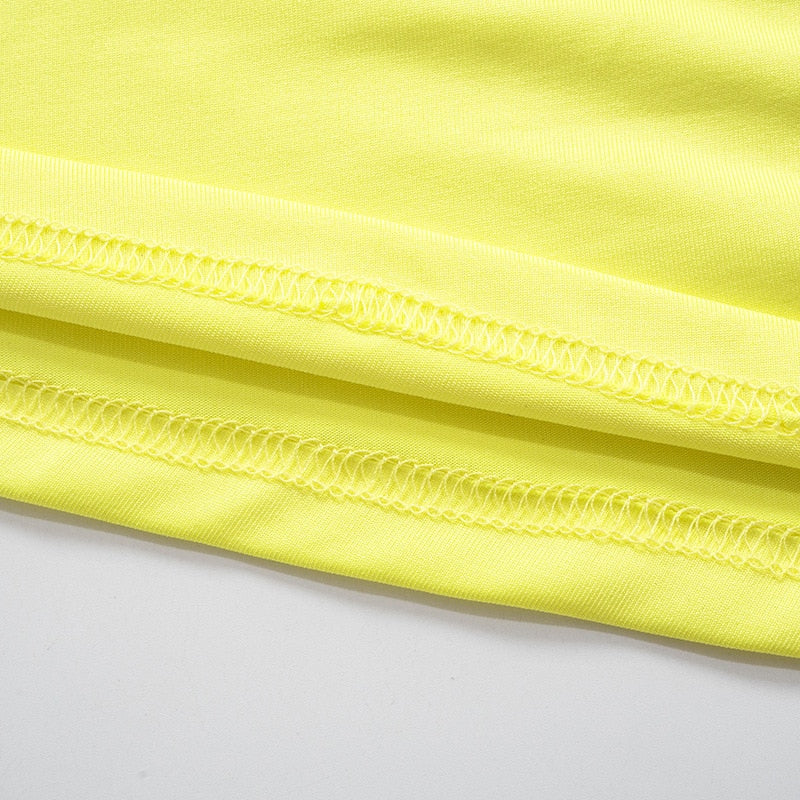 Levoire | Robe Mini À Dos Creux Jaune