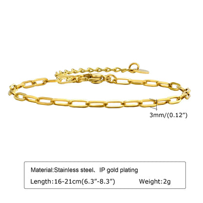 Levoire | Bracelet Maille Trombone Doré BR-1515G